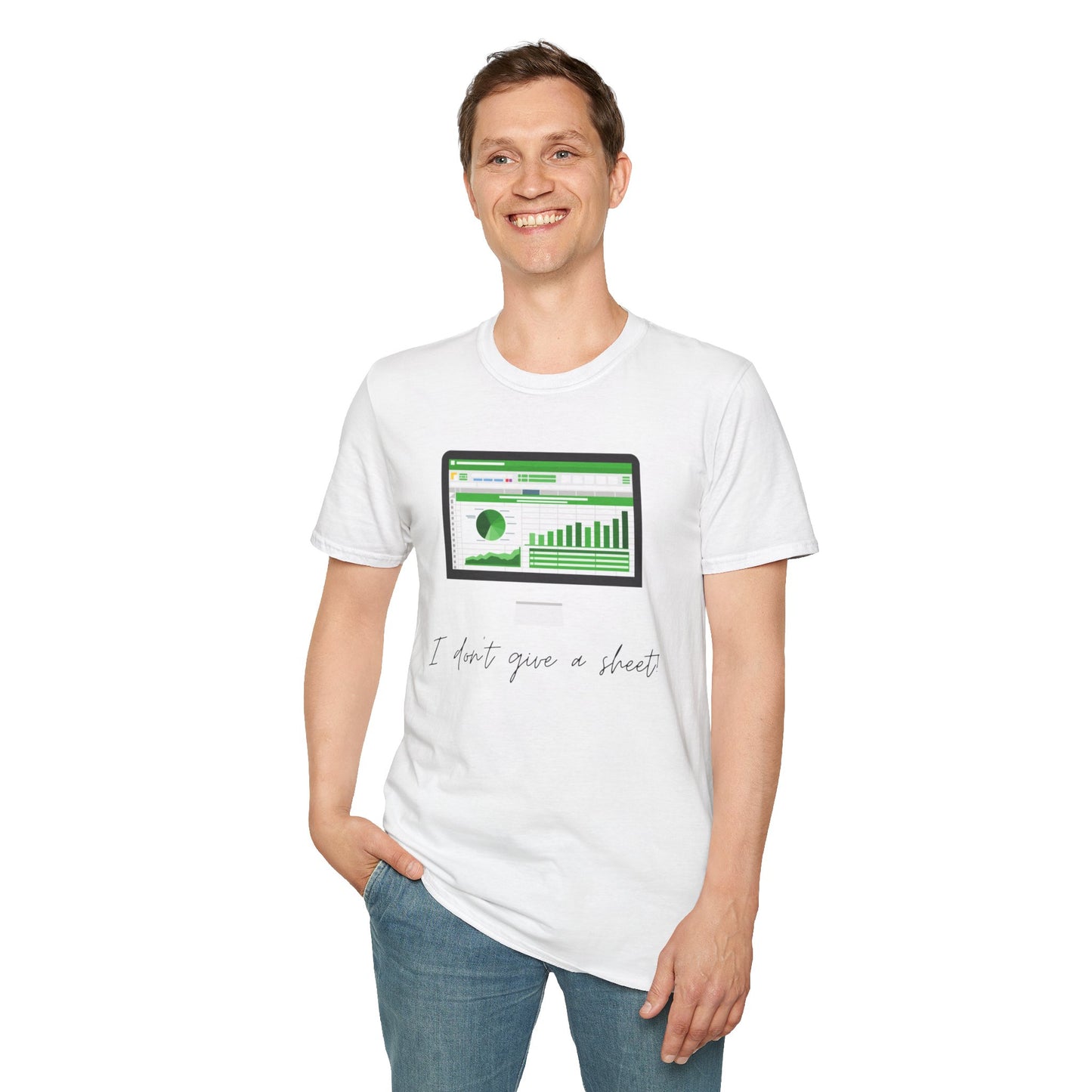 I Don't Give a Sheet Unisex Softstyle Short Sleeve T-Shirt